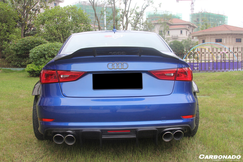 2017-2020 Audi S3 A3 RS3 8V.2 Sedan Only RT Style Carbon Fiber Trunk Spoiler