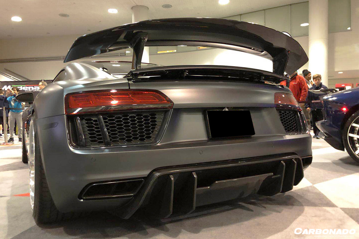 Audi R8 Gt3 Rear Diffuser 2016-2019 Audi R8 Carbon Fiber Rear Diffuser Carbonado (VRS) Fits Coupe ...