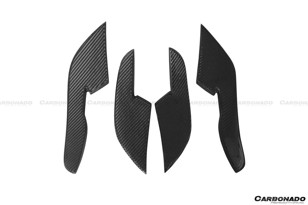 Parachoques delantero de fibra de carbono estilo BS para Audi RS6 Avant 2013-2018