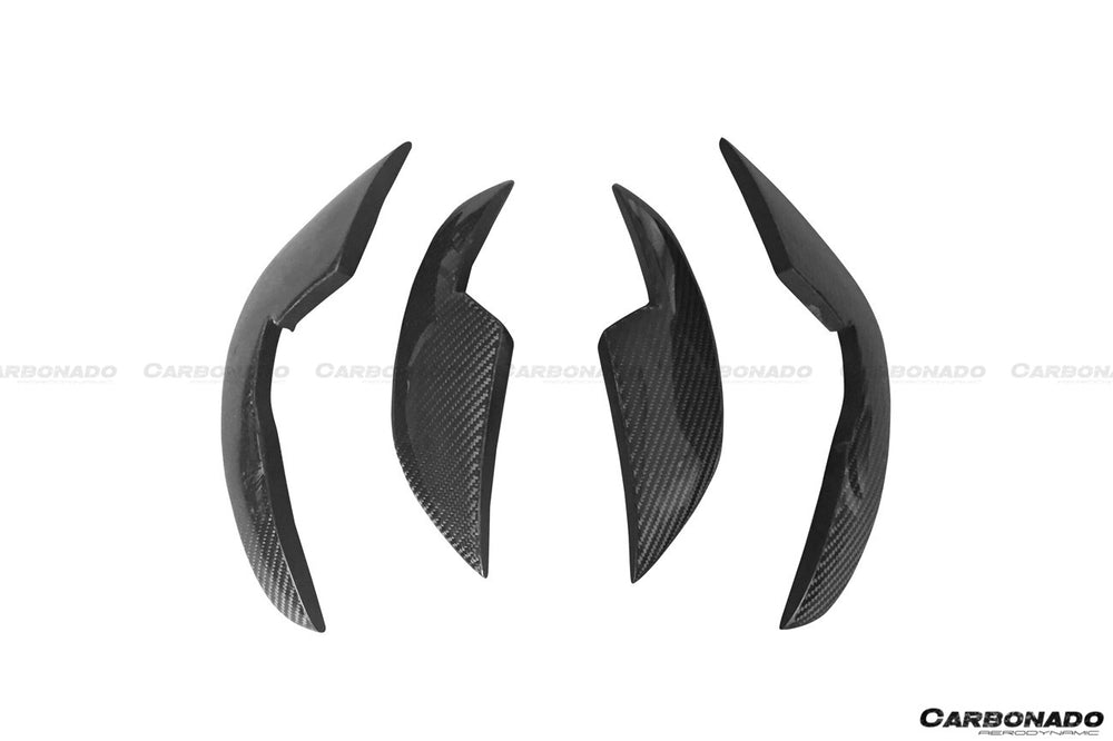 Parachoques delantero de fibra de carbono estilo BS para Audi RS6 Avant 2013-2018