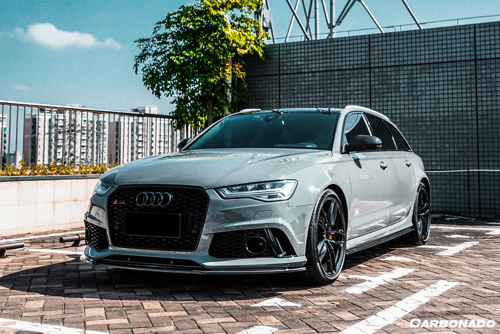 Faldón delantero de fibra de carbono estilo MN de Audi RS6 Avant 2013-2018