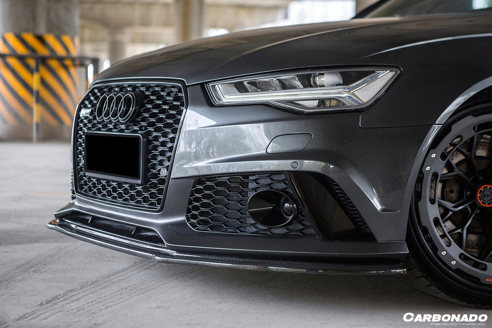 Faldón delantero de fibra de carbono estilo MN de Audi RS6 Avant 2013-2018