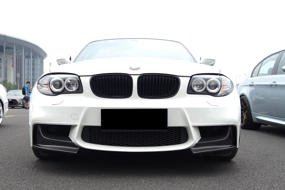 2008-2013 BMW 1M AF Style Carbon Fiber Front Lip Spiliter