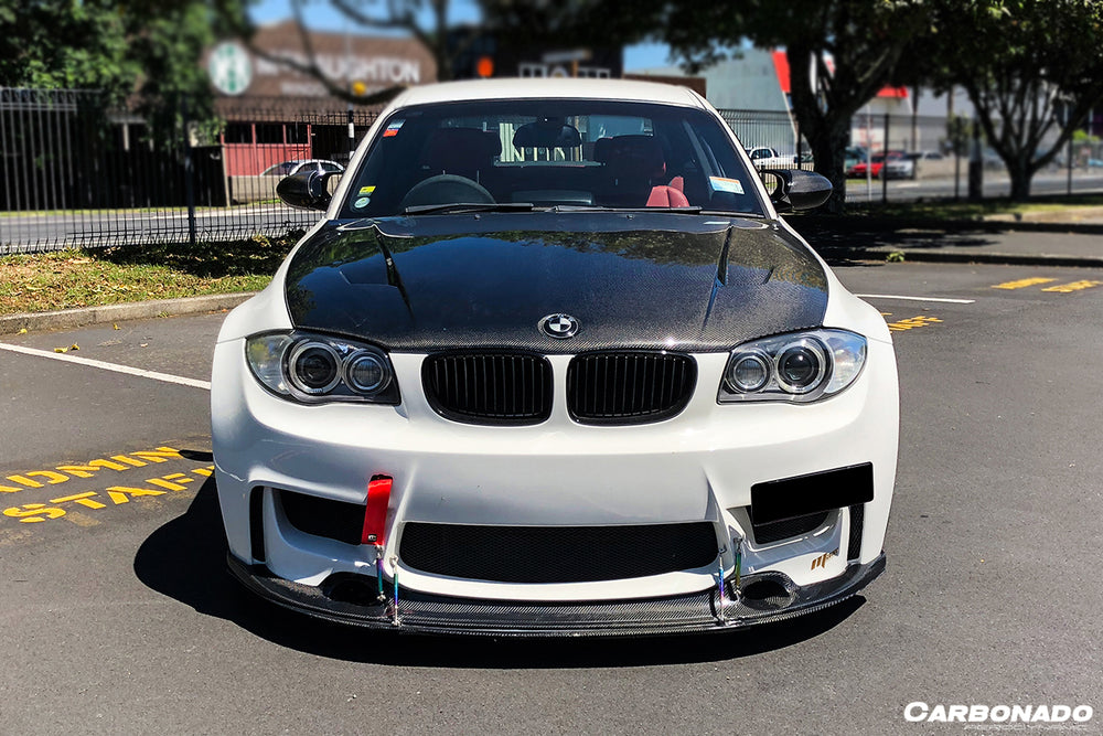 2011-2012 BMW 1M RZS Style Carbon Fiber Front Lip