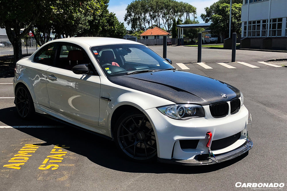 2011-2012 BMW 1M RZS Style Carbon Fiber Front Lip