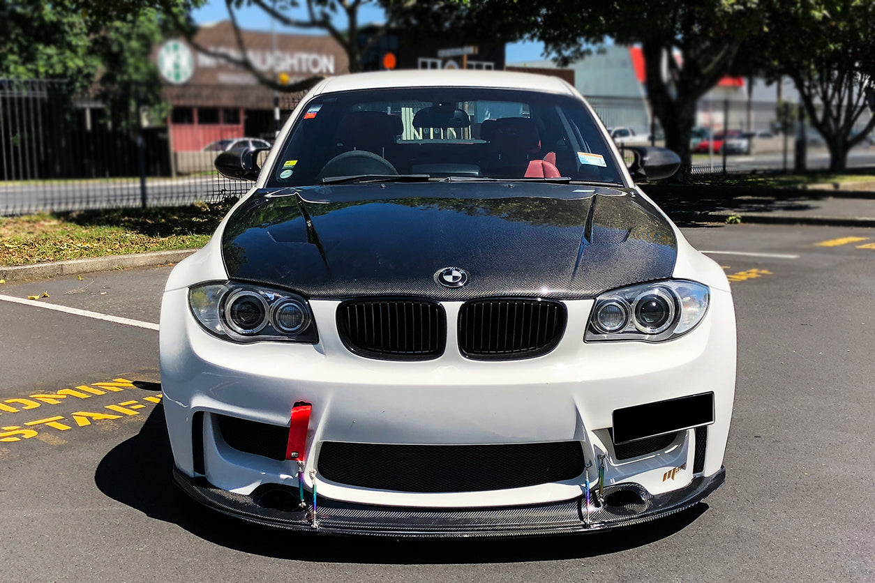 2008-2013 BMW 1 Series E82, E88, 1M, RZ Style Carbon Fiber Hood