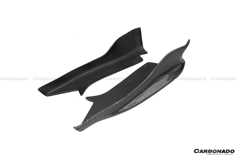 2008-2013 BMW 1M RZ Style Carbon Fiber Rear Bumper Cap Spiliter