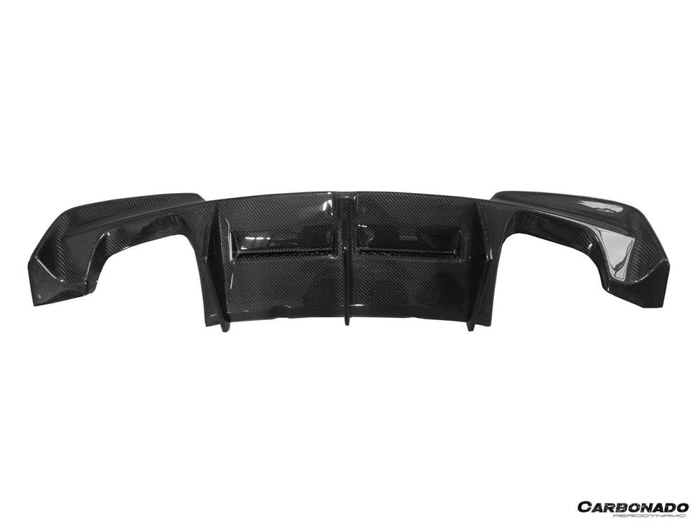 Difusor y labio trasero de fibra de carbono estilo BMW 1M RZ 2008-2013