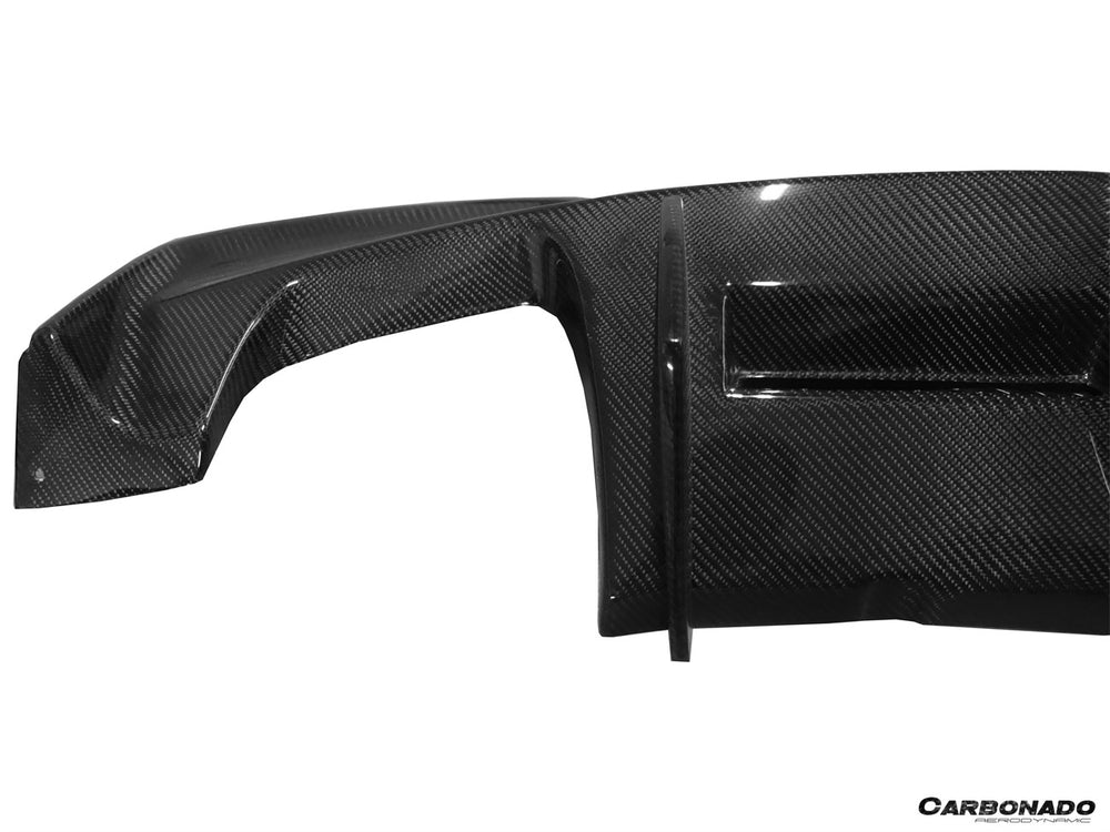 Difusor y labio trasero de fibra de carbono estilo BMW 1M RZ 2008-2013