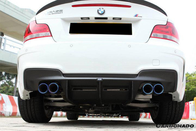 2008-2013 BMW 1M RZ Style Carbon Fiber Rear Lip & Diffuser Undertray