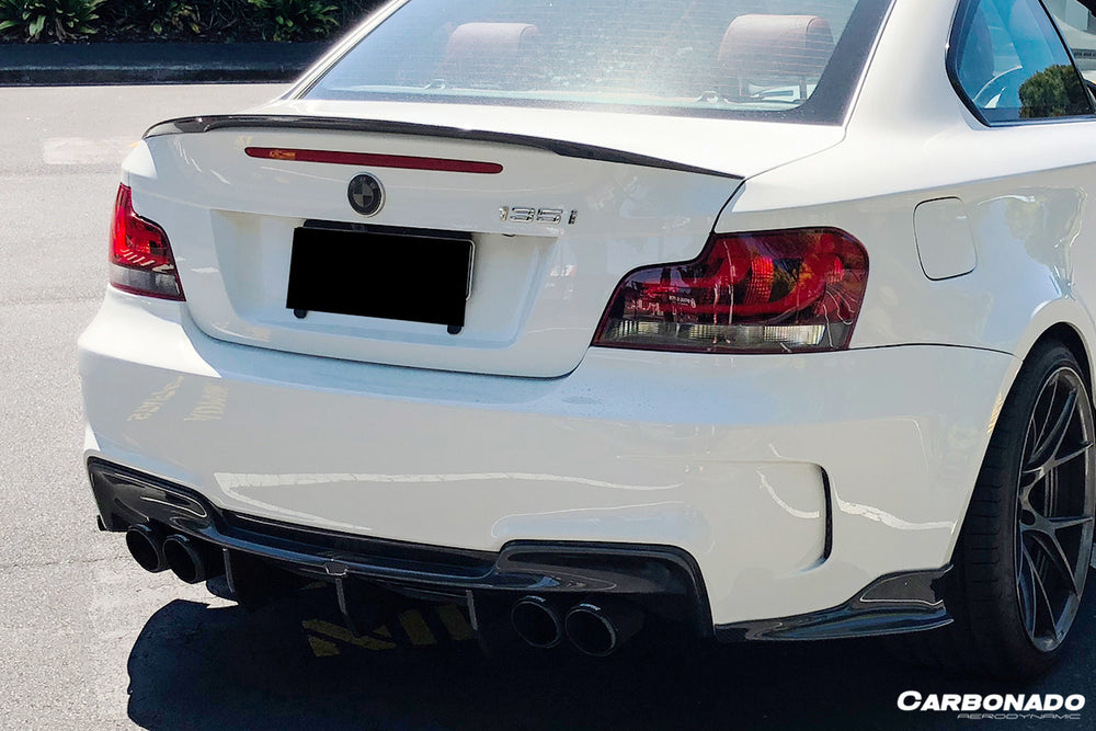 2008-2013 BMW 1M RZ Style Carbon Fiber Rear Lip & Diffuser Undertray