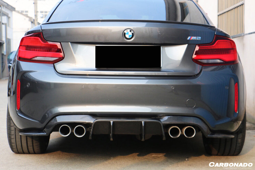 Faldón trasero de fibra de carbono estilo VRS para BMW M2 F87 2016-2020