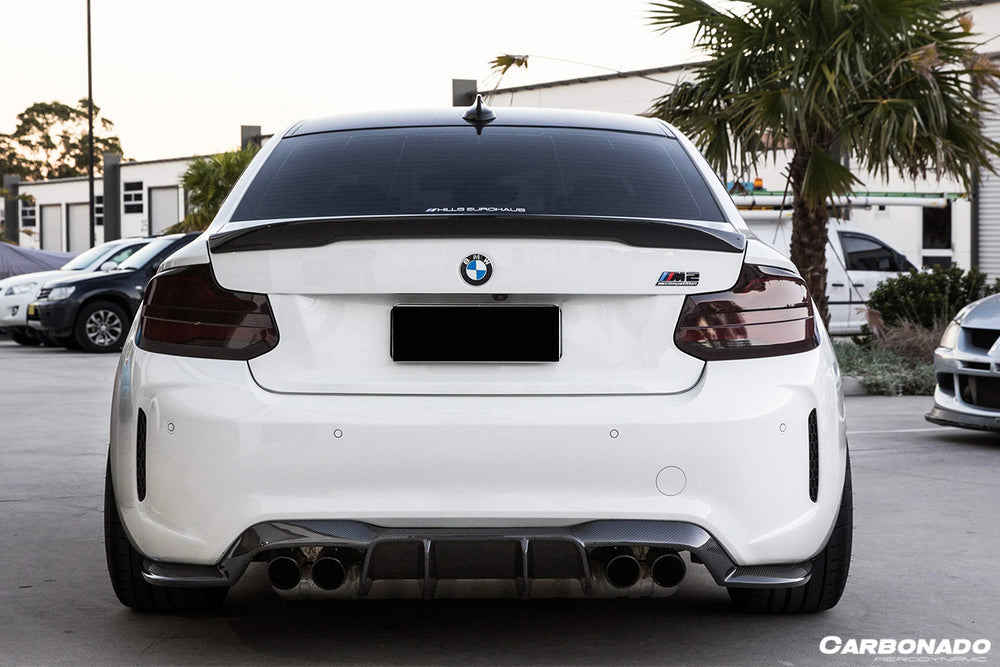 Faldón trasero de fibra de carbono estilo VRS para BMW M2 F87 2016-2020