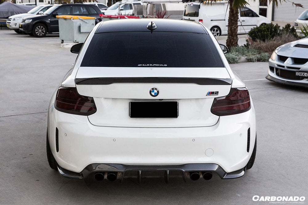 Faldón trasero de fibra de carbono estilo VRS para BMW M2 F87 2016-2020