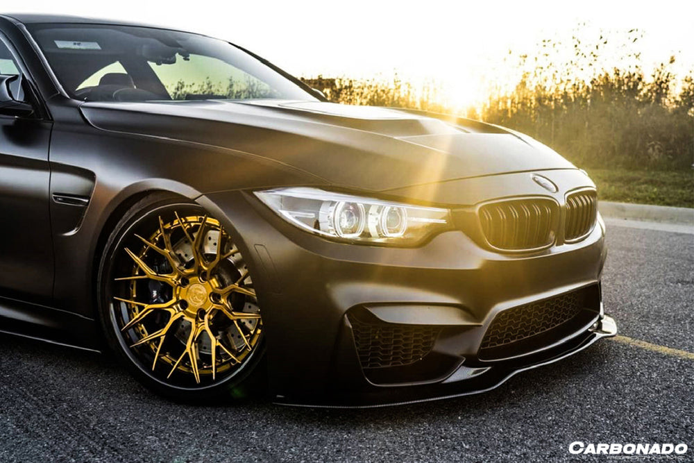 Faldón delantero estilo SM para BMW M3 F80 y M4 F82 2014-2020