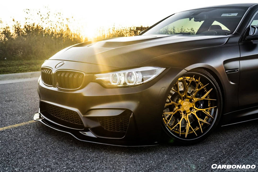 Faldón delantero estilo SM para BMW M3 F80 y M4 F82 2014-2020