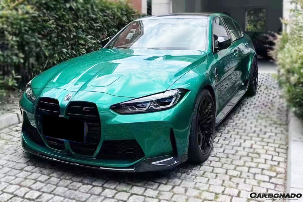 Faldones laterales de fibra de carbono estilo MP para BMW M3 G80 2021 en adelante