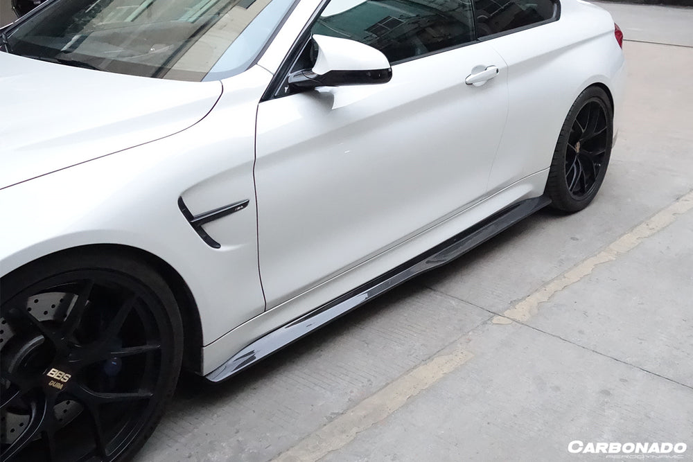 2014-2020 BMW M4 F82 SM Style Carbon Fiber Side Skirts