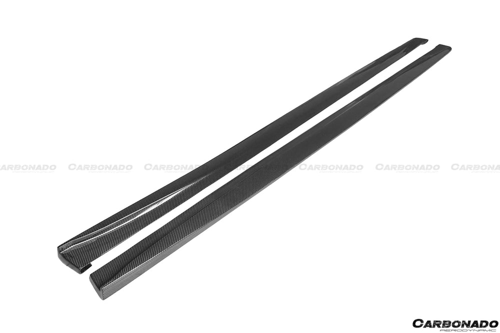 Faldones laterales de fibra de carbono estilo VA para BMW M4 F82 2014-2020