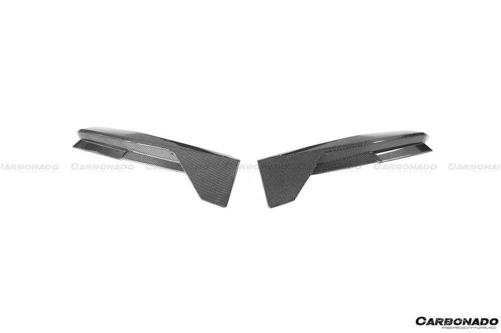 Aletas traseras de fibra de carbono estilo MP del BMW M3 G80 2021 en adelante