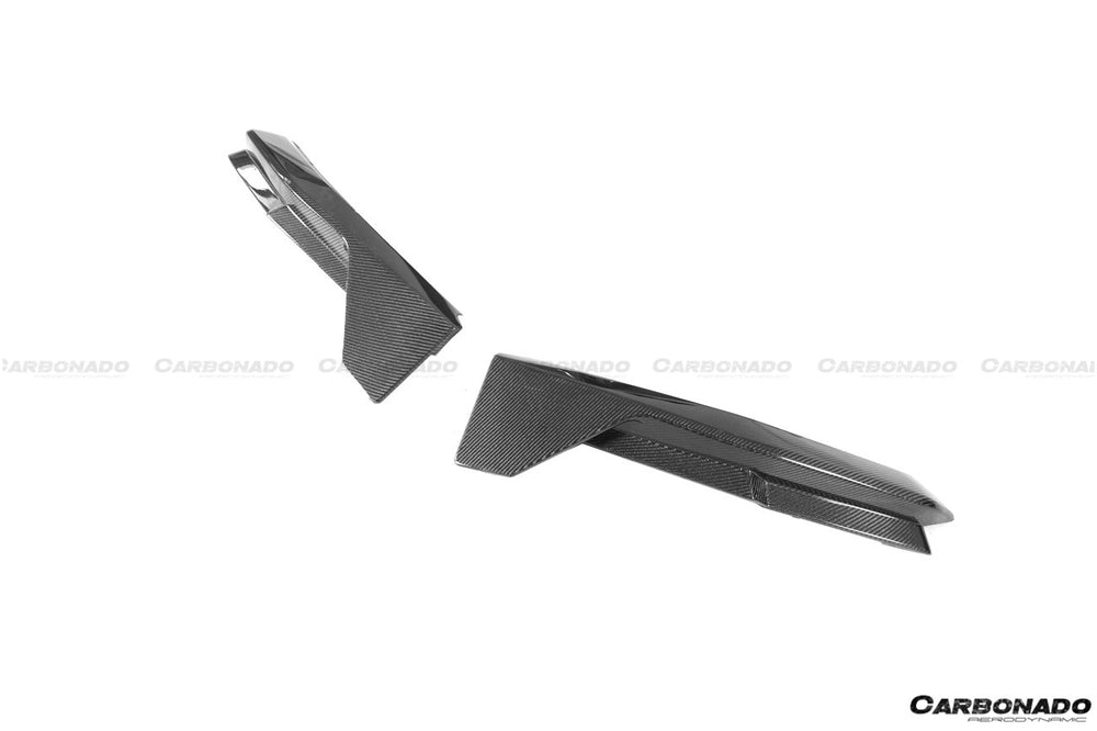 Aletas traseras de fibra de carbono estilo MP del BMW M3 G80 2021 en adelante