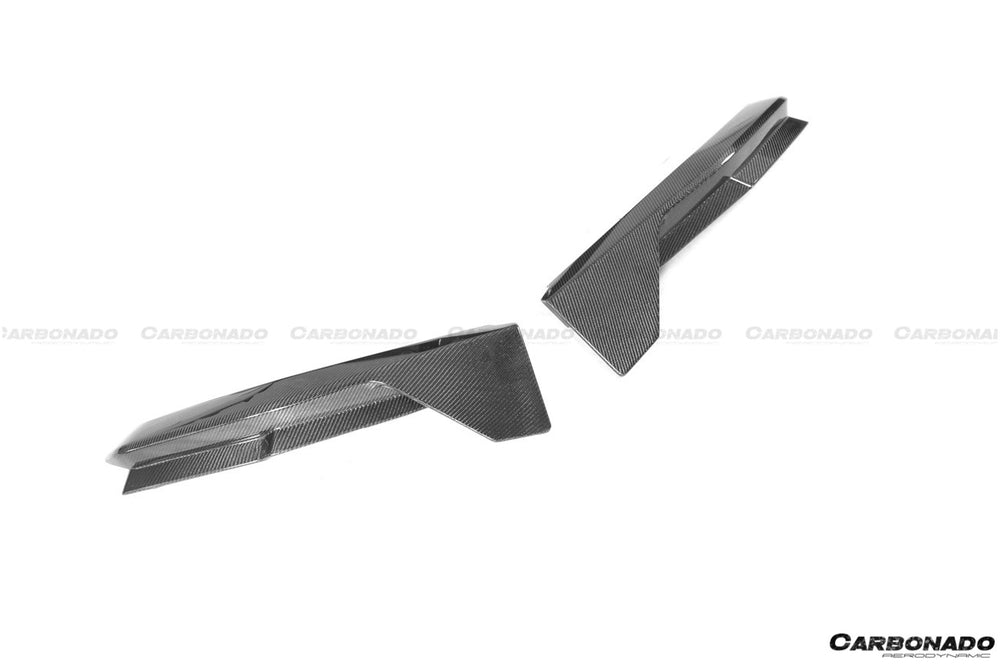 Aletas traseras de fibra de carbono estilo MP del BMW M3 G80 2021 en adelante