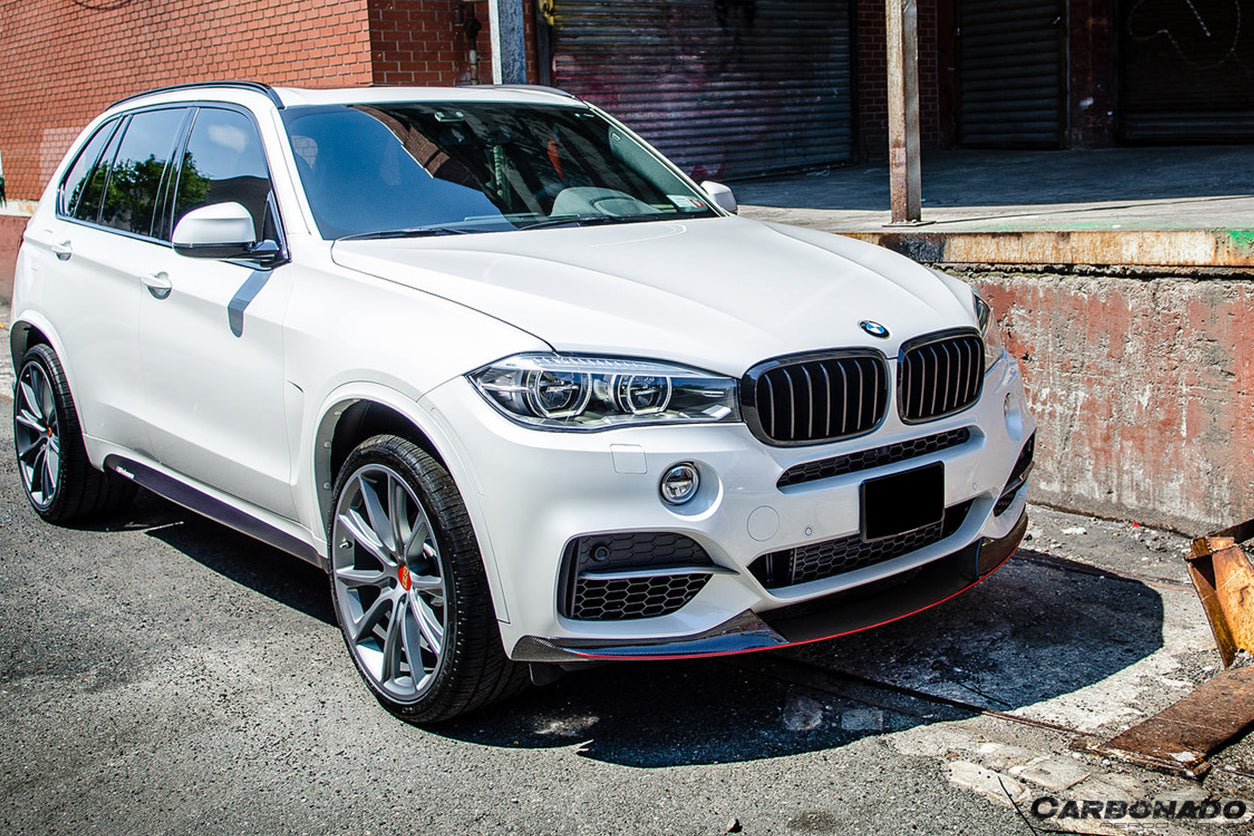 2014-2018 BMW X5 F15 MP Style Carbon Fiber Front Lip (MT ONLY) - DarwinPRO Aerodynamics