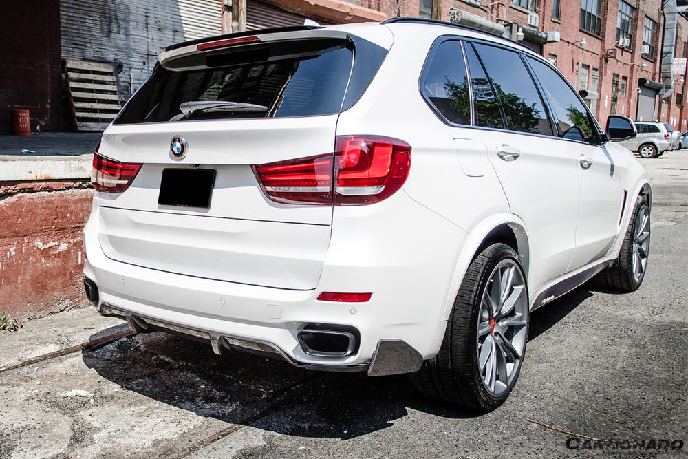 Divisor de tapa trasera de fibra de carbono estilo MP para BMW X5 F15 2014-2018 (MT SOLAMENTE)