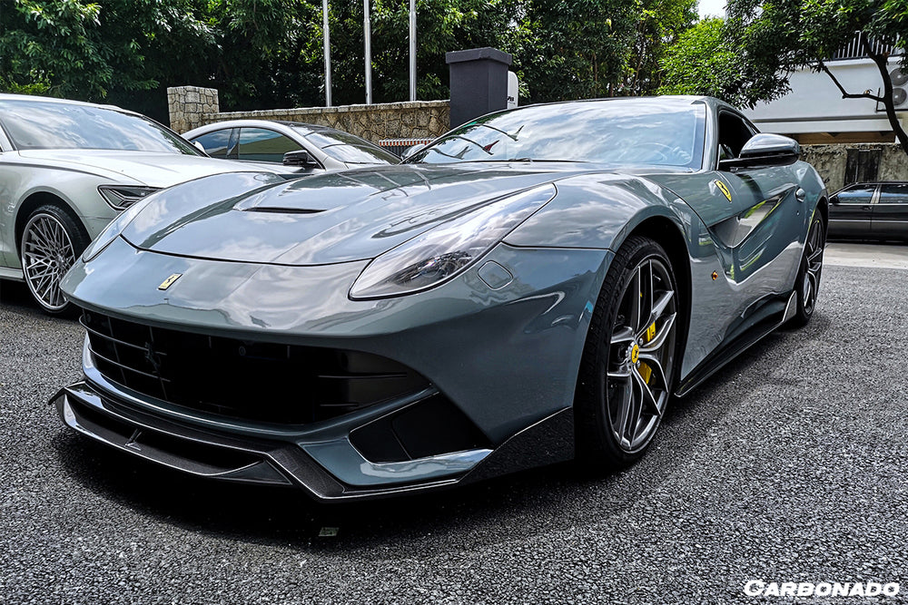 Faldones laterales de fibra de carbono estilo DC para Ferrari F12 Berlinetta 2012-2017