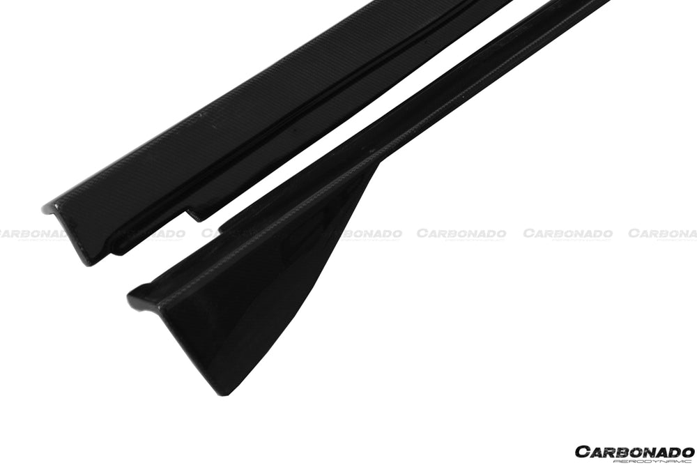 Faldones laterales de fibra de carbono estilo DC para Ferrari F12 Berlinetta 2012-2017