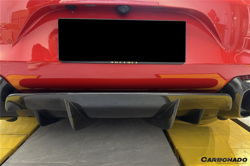 2017-2026 Ferrari 812 Superfast GTS OEM Style Dry Carbon Fiber Rear Lip