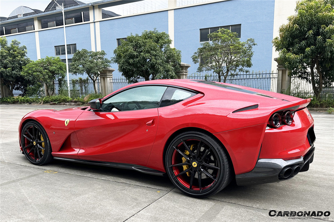 812 Sf Rear 2017-2026 Ferrari 812 Superfast GTS OE Style Dry Carbon Fiber Rear Side ...