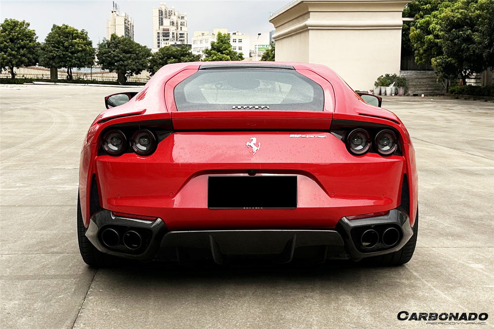 2017-2026 Ferrari 812 Superfast GTS OEM Style Dry Carbon Fiber Rear Lip