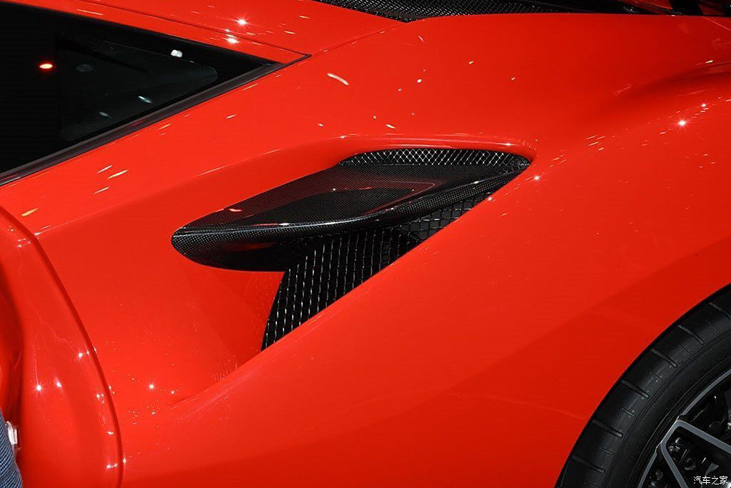 2019-2024 Ferrari F8 OEM Style Dry Carbon Fiber Side Air Intake Fins ...