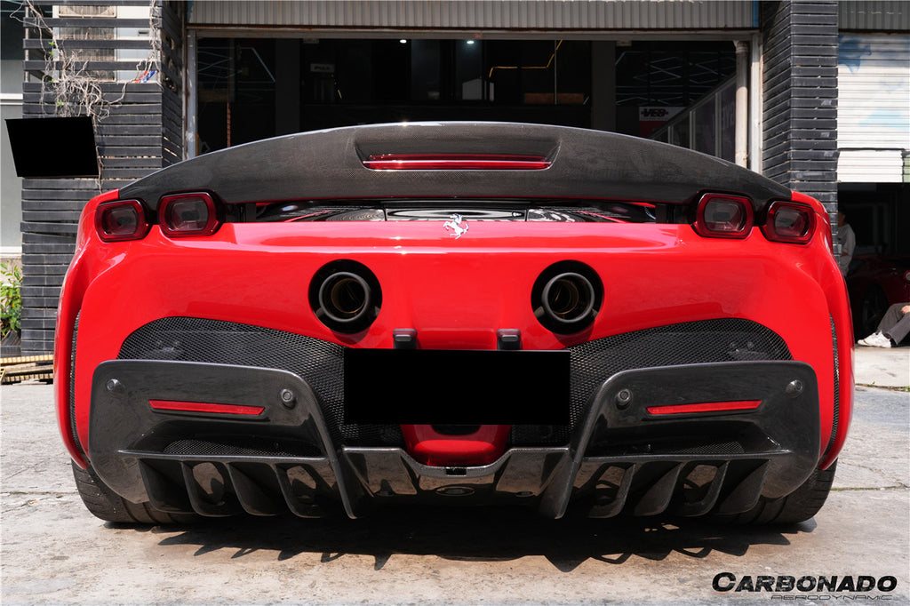 2020-UP Ferrari SSF90 Stradale OE Style Autoclave Carbon Fiber Rear ...