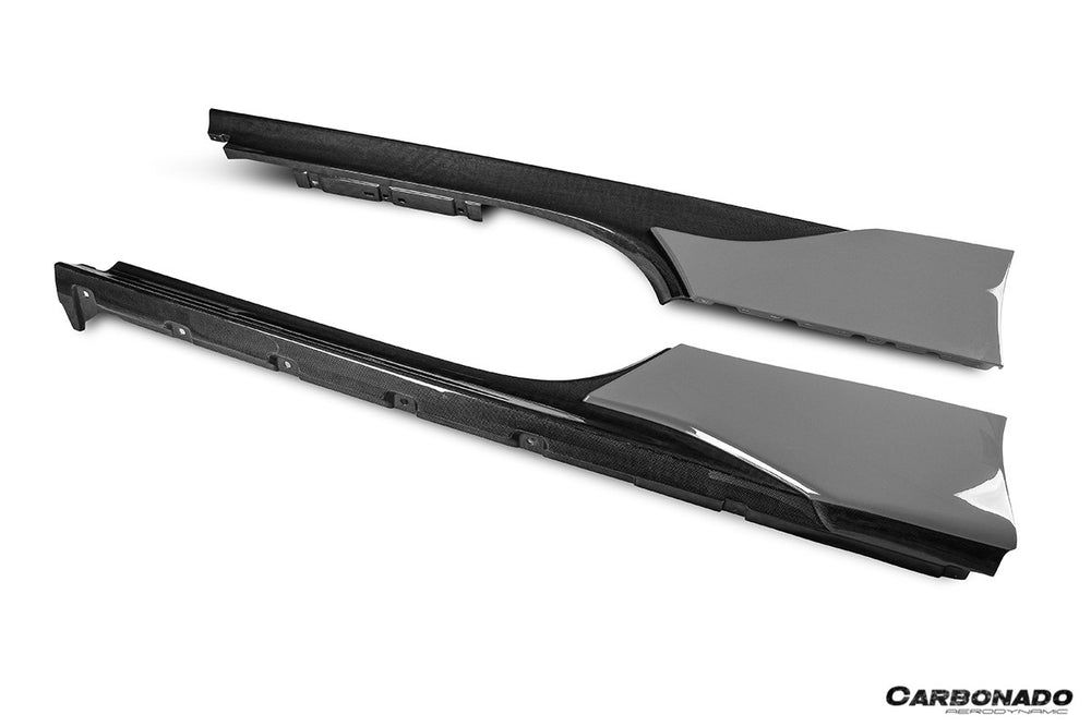 Faldones laterales de fibra de carbono para autoclave estilo OE Ferrari SF90 Stradale 2020 en adelante