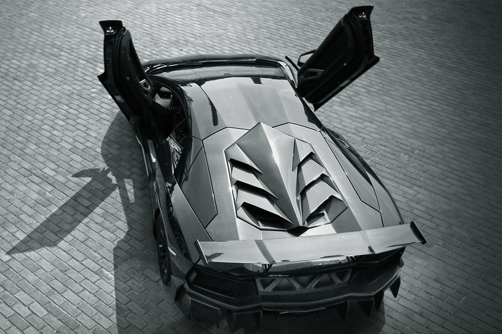 Maletero con motor de fibra de carbono estilo DC del Lamborghini Aventador LP700 LP740 Coupe 2011-2016