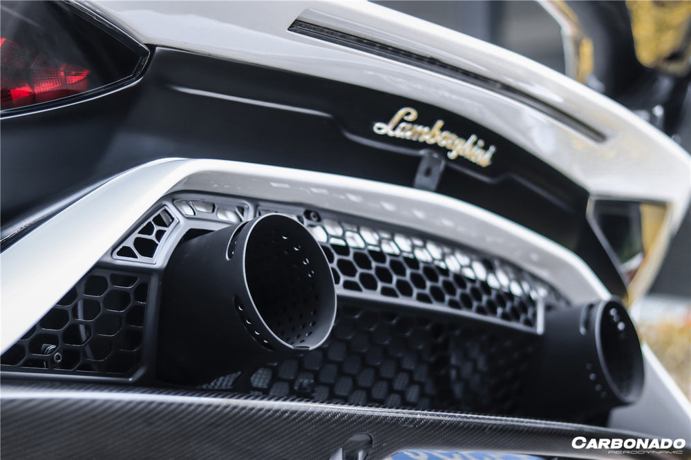 Parachoques trasero de fibra de carbono seco estilo SVJ para Lamborghini Aventador LP700 LP740 LP750 SVJ Coupe y Roadster 2011-2021
