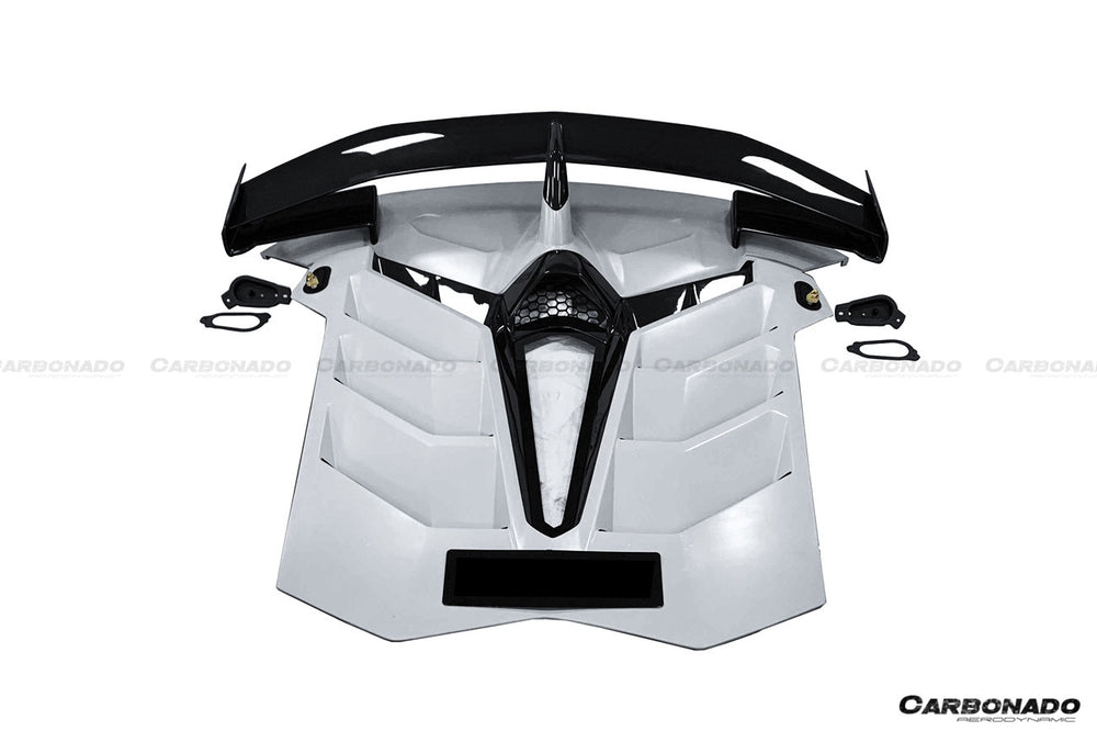 Capó y alerón de fibra de carbono seco para Lamborghini Aventador LP700 LP740 LP750 SVJ Coupe y Roadster estilo SVJ 2011-2021