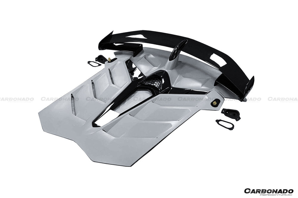 Capó y alerón de fibra de carbono seco para Lamborghini Aventador LP700 LP740 LP750 SVJ Coupe y Roadster estilo SVJ 2011-2021