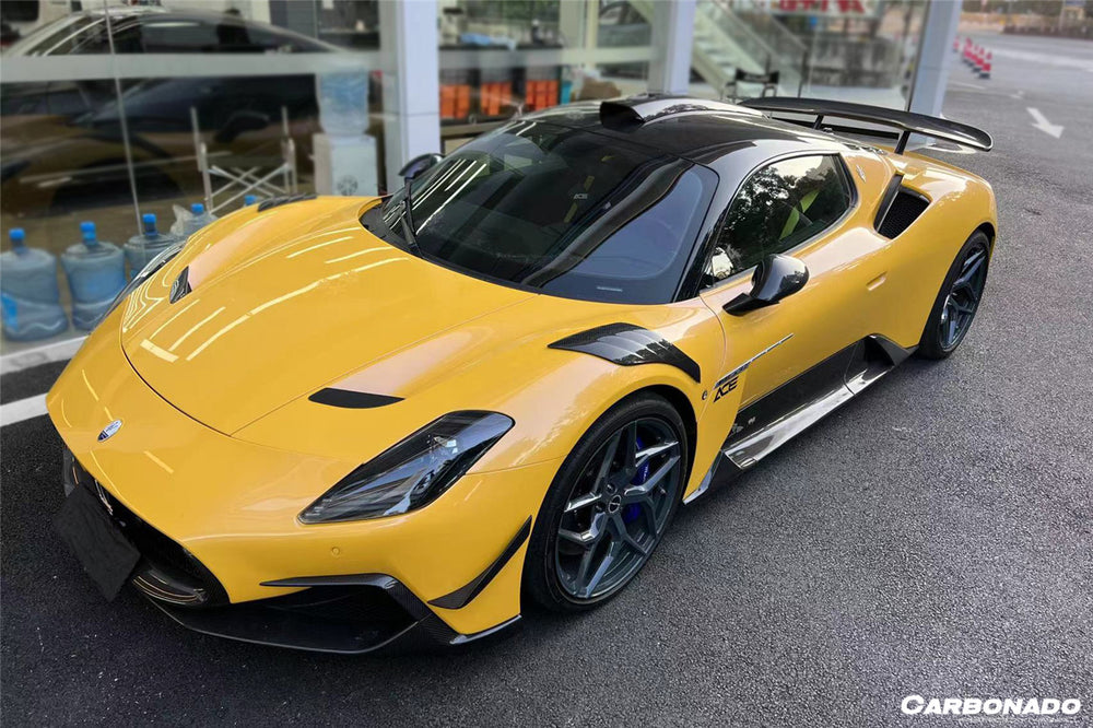 2020-UP Maserati MC20 SVD Style Dry Carbon Fiber Roof Scoop