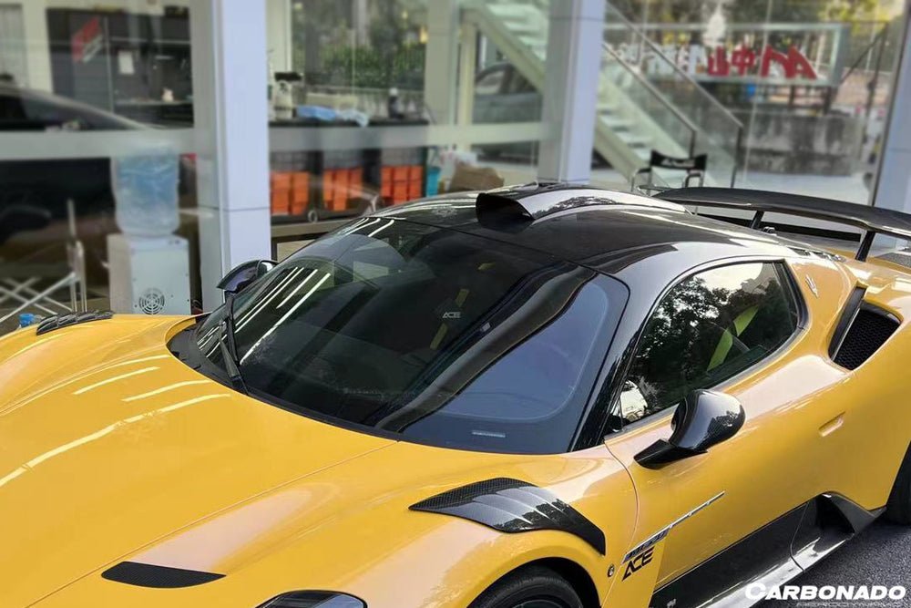 2020-UP Maserati MC20 MCPura SVD Style Dry Carbon Fiber Roof Scoop