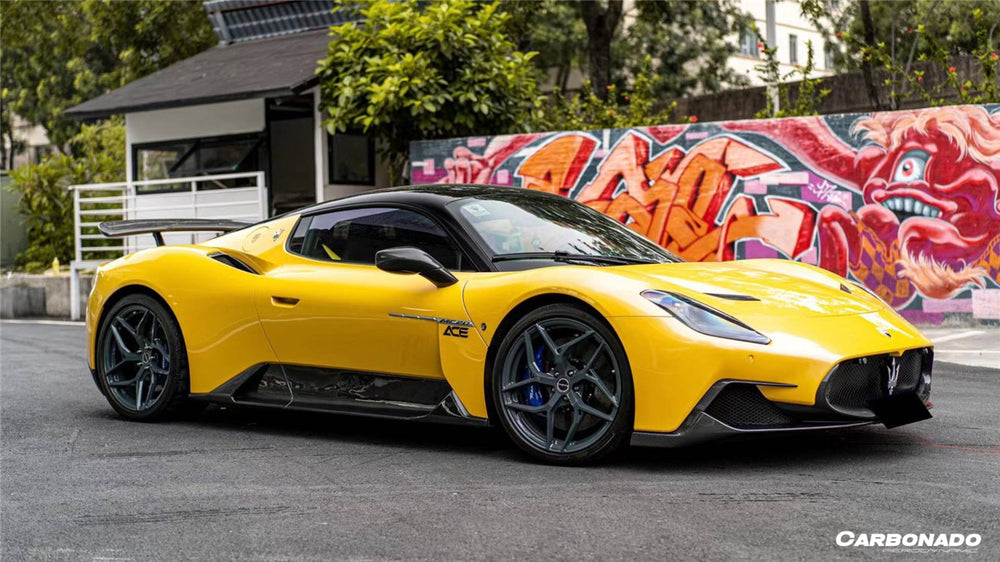 2020-UP Maserati MC20 NVT Style Dry Carbon Fiber Quarter Panel Side Vent Scoops