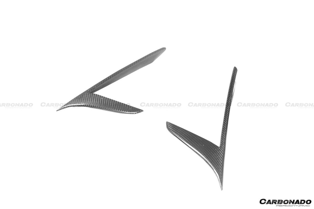 2020-UP Maserati MC20 NVT Style Dry Carbon Fiber Quarter Panel Side Vent Scoops