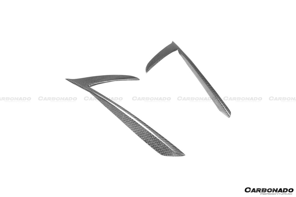 2020-UP Maserati MC20 NVT Style Dry Carbon Fiber Quarter Panel Side Vent Scoops