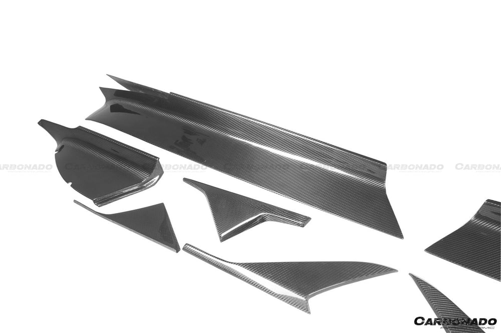 2020-UP Maserati MC20 OE Dry Carbon Fiber Side Skirts