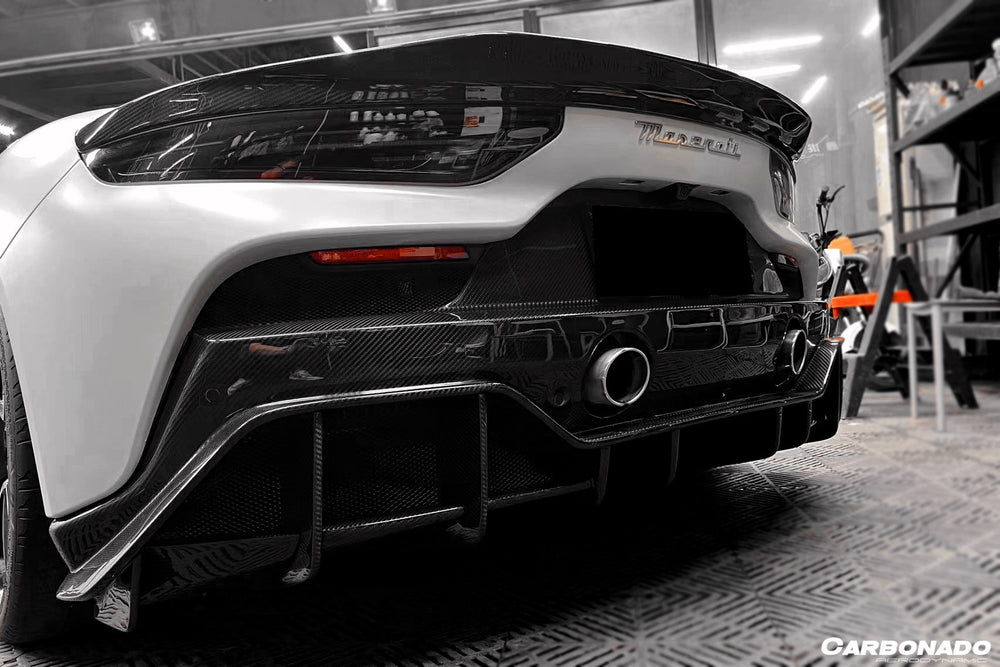 2020-2024 Maserati MC20 SVD Style Dry Carbon Fiber Rear Ducktail Spoiler
