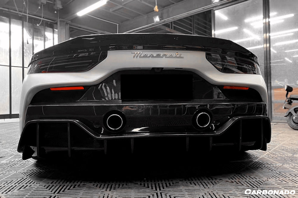 2020-2024 Maserati MC20 SVD Style Dry Carbon Fiber Rear Ducktail Spoiler