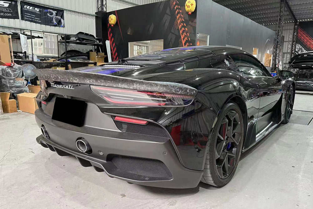 2020-2024 Maserati MC20 SVD Style Dry Carbon Fiber Rear Ducktail Spoiler