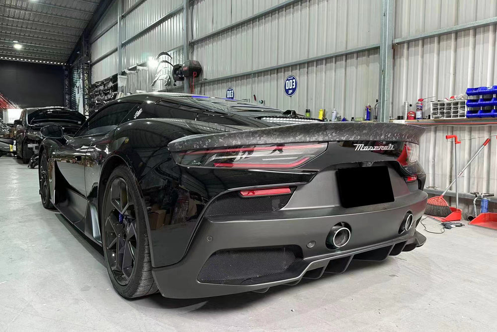 2020-2024 Maserati MC20 SVD Style Dry Carbon Fiber Rear Ducktail Spoiler
